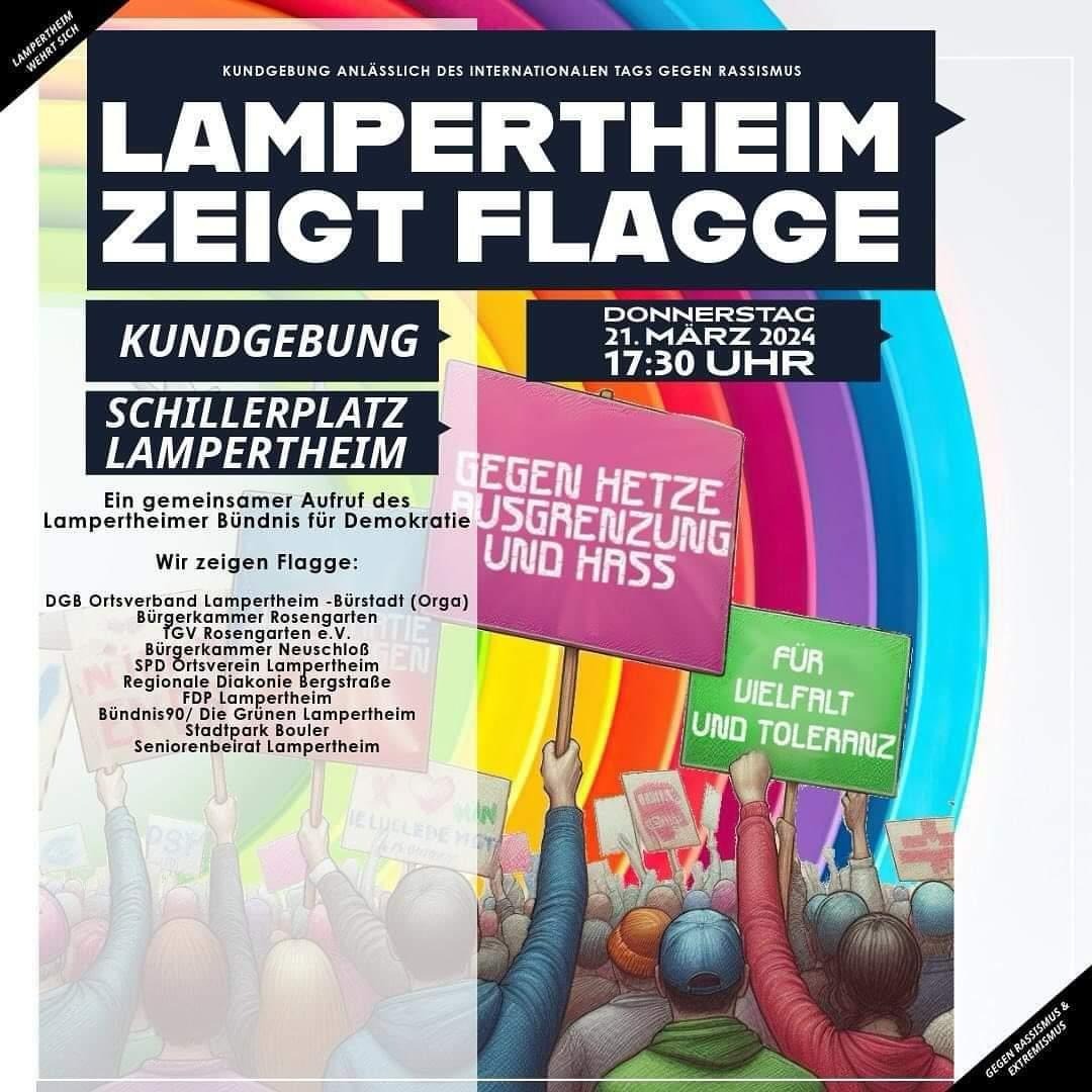 Lampertheim zeigt Flagge