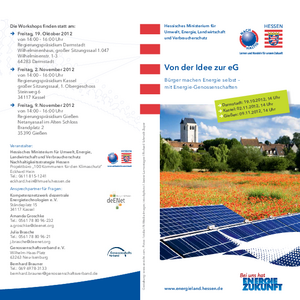 Flyer-Energiegenossenschaften Gründen